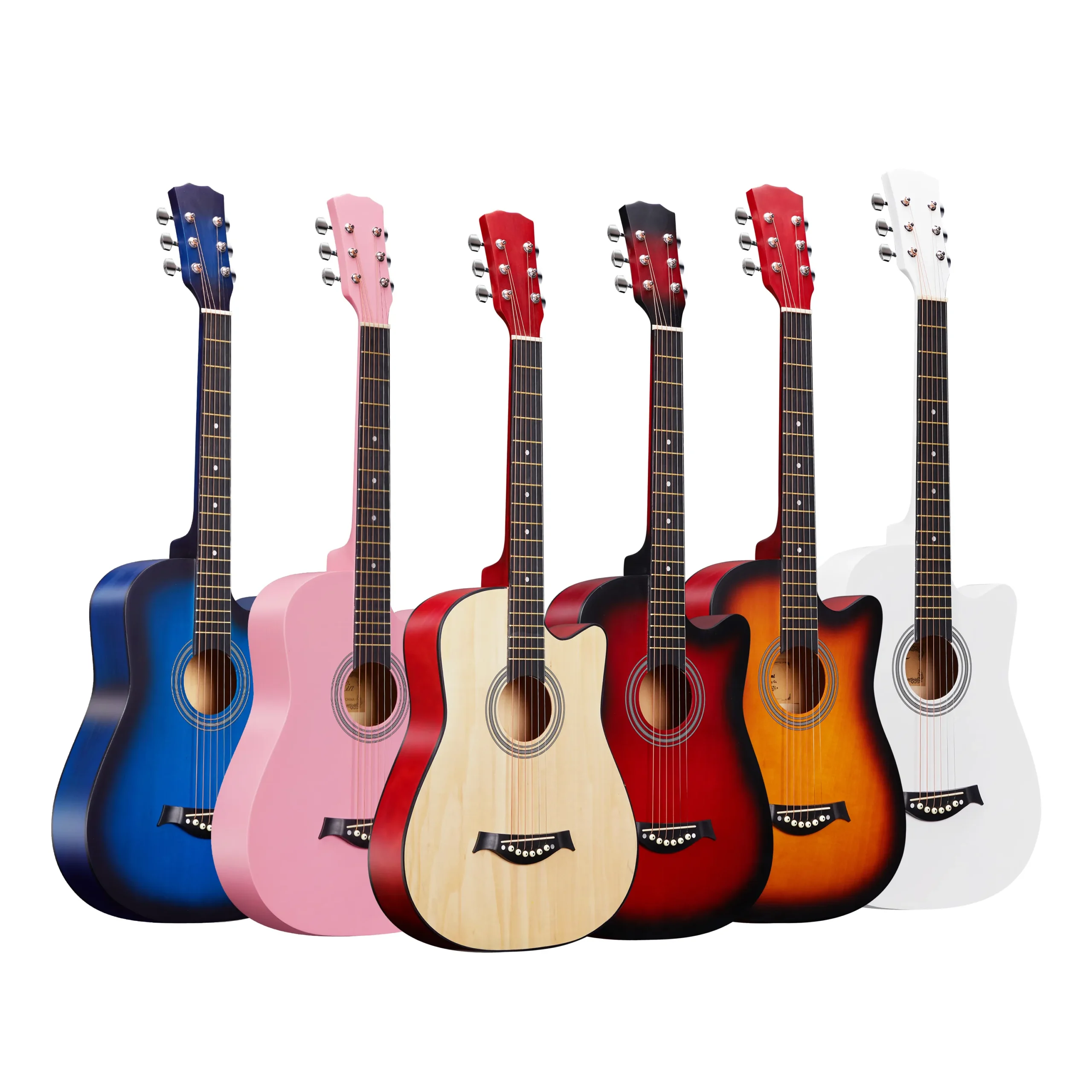 38-Inch Cutaway Acoustic Guitar - Available in Multiple Colors